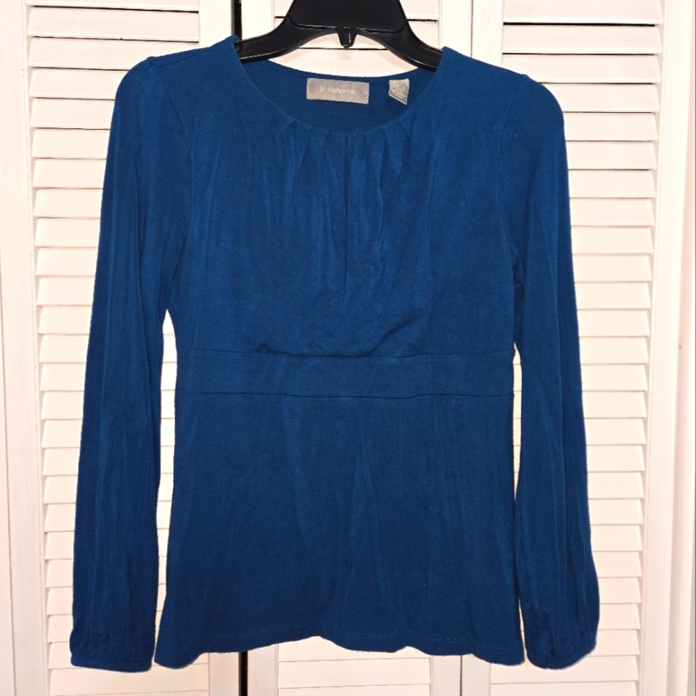 Liz Claiborne Women's Size Small Lantern Sleeve Top